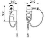 SECADOR DE CABELLO SIMEX | HOTEL LINE 2000W NEGRO - Imagen 2