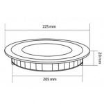 PLACA DOWNLIGHT  Ø205 mm 18W BF - Imagen 6