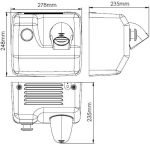 SECADOR DE CABELLO MEDICLINICS  SC0088HCS uso colectivo/pulsador/cromado satinado/acero - Imagen 2