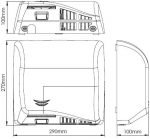 SECADORA DE MANOS MEDICLINICS SPEEDFLOW M17A automática/epoxi blanco - Imagen 2