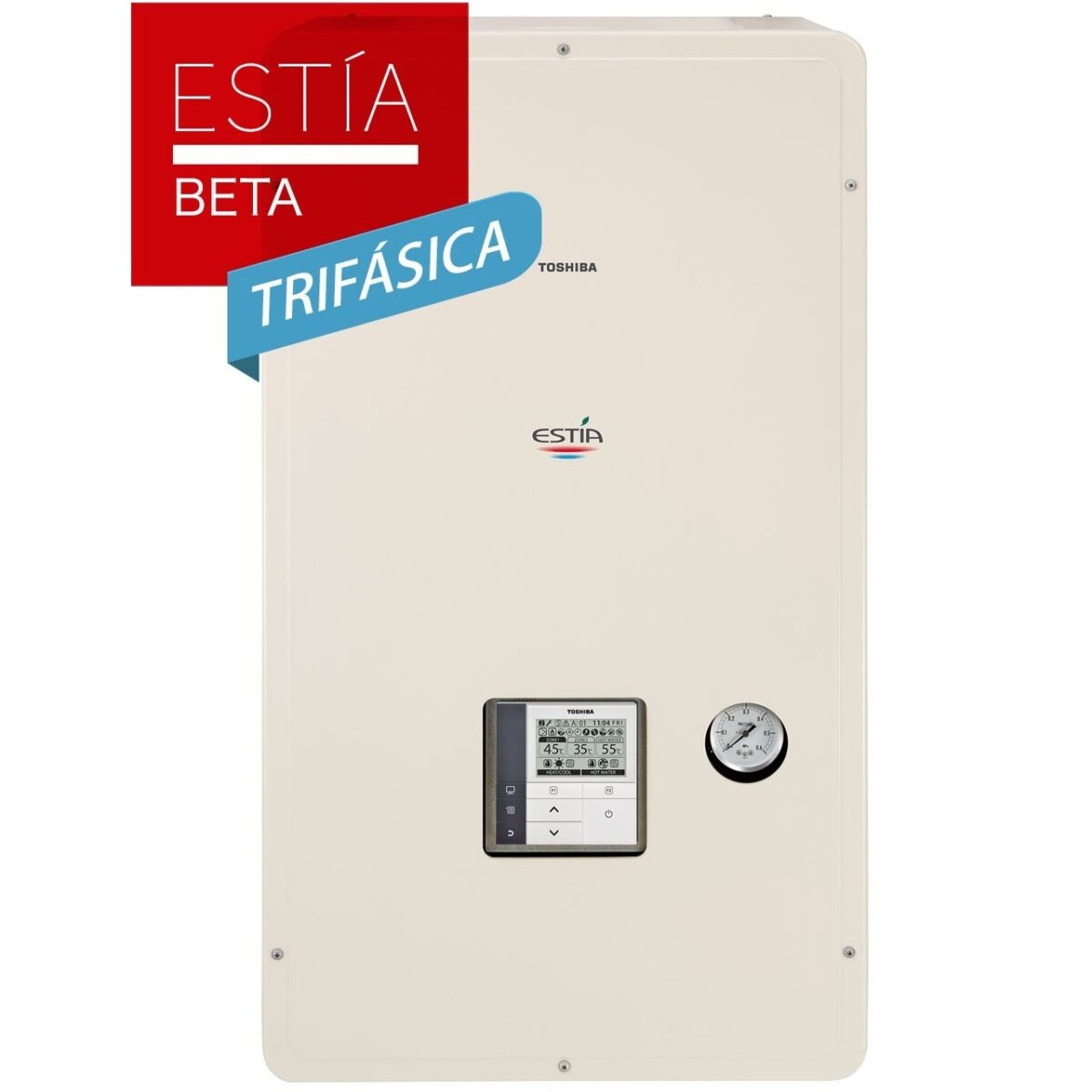 CONJUNTO TOSHIBA ESTIA BETA Y 55º TRIFASICO 10,0 KW  A++ - Imagen 2