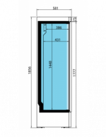 ARMARIO EXPOSITOR BOTELLERO 1 PUERTA CRISTAL 355L INFRICO ERC 36 B - Imagen 2