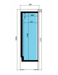 ▷Botellero Refrigerado 1 Puerta Cristal EUROFRED FKG371