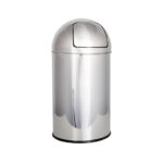 PAPELERA PUSH SIMEX 50L ACERO INOX. Brillante