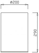 PAPELERA SIN TAPA SIMEX 9L ACERO INOX. Satinado - Imagen 2