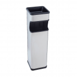 PAPELERA CENICERO CUADRADA JOFEL DALLAS ACERO INOX AL70301