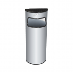 PAPELERA CENICERO MEDIA LUNA JOFEL PEKÍN ACERO INOX AL82201