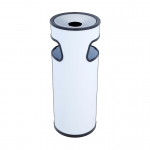 PAPELERA CENICERO REDONDA JOFEL BRUSELAS ACERO PINTADO 2 ABERTURAS AL72200