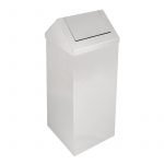 PAPELERA GRAN CAPACIDAD  SIMEX TAPA BASCULANTE 60L ACERO INOX. Satinado