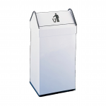 PAPELERA RECTANGULAR JOFEL DAYTON ACERO PINTADO TAPA  BASCULANTE AL70500