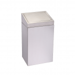 PAPELERA RECTANGULAR JOFEL MUNICH ACERO INOX TAPA BASCULANTE AL718025