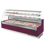 VITRINA EXPOSITORA INFRICO CRISTAL CURVO 915L VGL25C