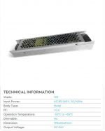 120W-LED SLIM POWER SUPPLY 24V-5A-IP20 - Imagen 2