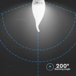 BOMBILLA DE LED CHIP DE SAMSUNG 5.5W PLÁSTICO E14 VELA 6400K - Imagen 5