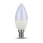 BOMBILLA DE LED CHIP SAMSUNG 7W E14 PLÁSTICO VELA 4000K