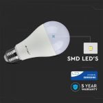 BOMBILLA LED - CHIP SAMSUNG 15W E27 A65 PLÁSTICO BLANCO CÁLIDO - Imagen 2