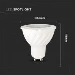 BOMBILLA LED GU10 7W SAMSUNG CHIP - PLÁSTICO SMD CON LENTES 6400K - Imagen 3