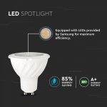 BOMBILLA LED GU10 7W SAMSUNG CHIP - PLÁSTICO SMD CON LENTES 6400K - Imagen 4