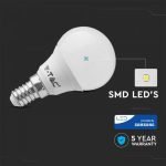 BOMBILLA LED - SAMSUNG CHIP 4.5W E14 A++ P45 PLÁSTICO 3000K - Imagen 2