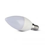 BOMBILLA LED - SAMSUNG CHIP 5.5W E14 PLÁSTICO VELA BLANCO FRIO - Imagen 2