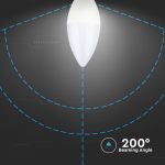BOMBILLA LED - SAMSUNG CHIP 5.5W E14 PLÁSTICO VELA BLANCO NATURAL - Imagen 6