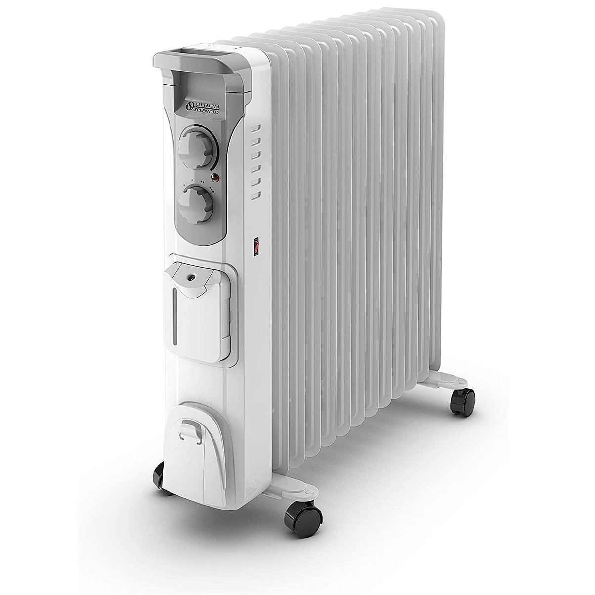 Radiador de calefacción con renderizado 3d de humidificador ultrasónico