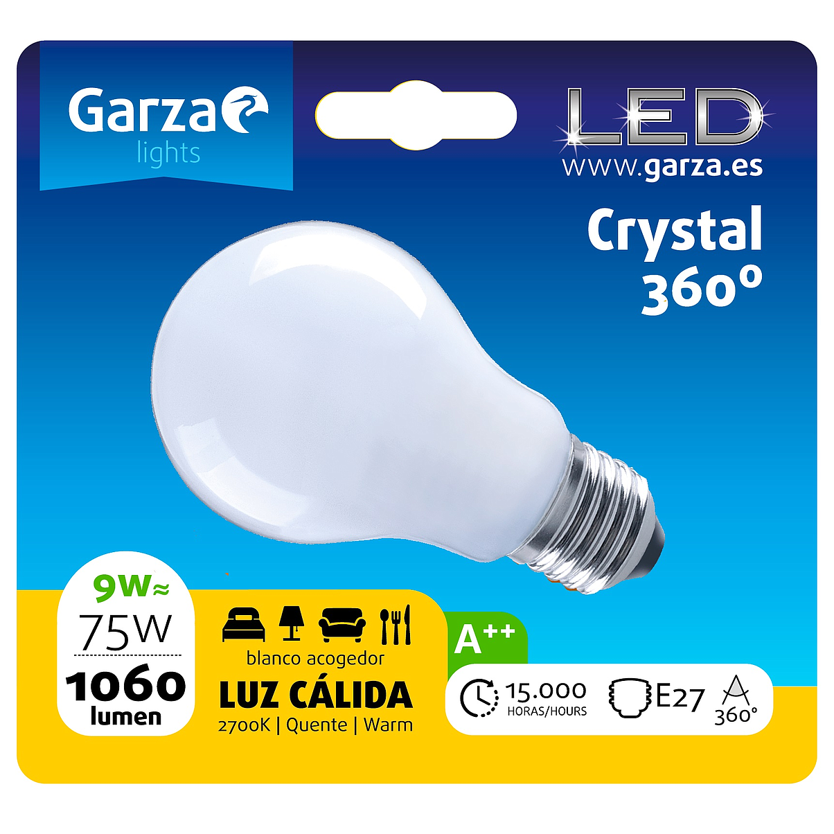 Bombilla LED Estándar - A60 E27 – Garza