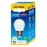 BOMBILLA LED GARZA ESFÉRICA 8W E27 220º 810LM 30K CAJA