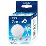 BOMBILLA LED GARZA GLOBO  G120 18W E27 270º1520LM 40K CAJA