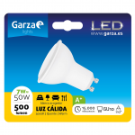 BOMBILLA LED GARZA GU10 7W 110º 500LM 30K