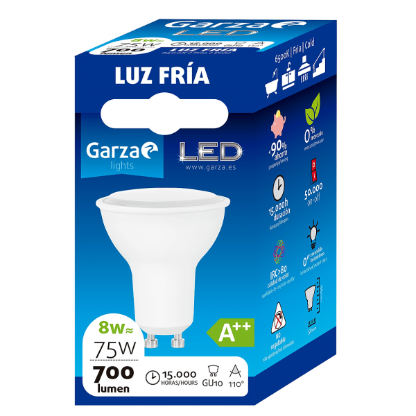 BOMBILLA LED GARZA INTELIGENTE SMART WIFI E14 VELA REGULABLE INTENSIDAD Y  TEMPERATURA - Comercial Antonio Béjar