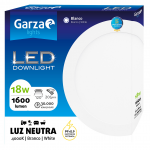 DOWNLIGHT LED GARZA SLIM CIRCULAR BLANCO Ø225 18W 1600LM 40K
