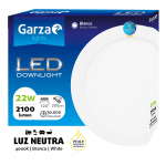DOWNLIGHT LED GARZA SLIM CIRCULAR BLANCO ø225 22W 2100LM 40K