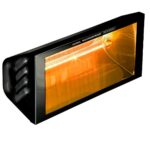 CALEFACTOR RADIANTE ELÉCTRICO TECNA VARMA WR 2000/20FM 2KW NEGRO